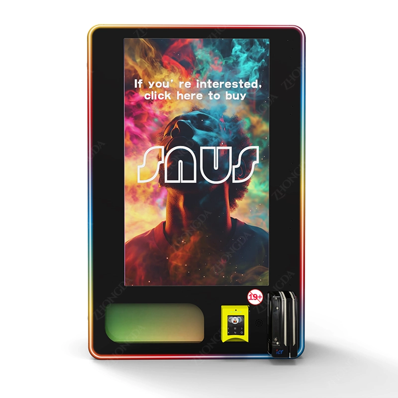 Wandmontierter Vape Automat mit Altersverifikation